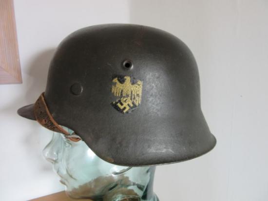 German Navy M42 Single Decal Combat Helmet