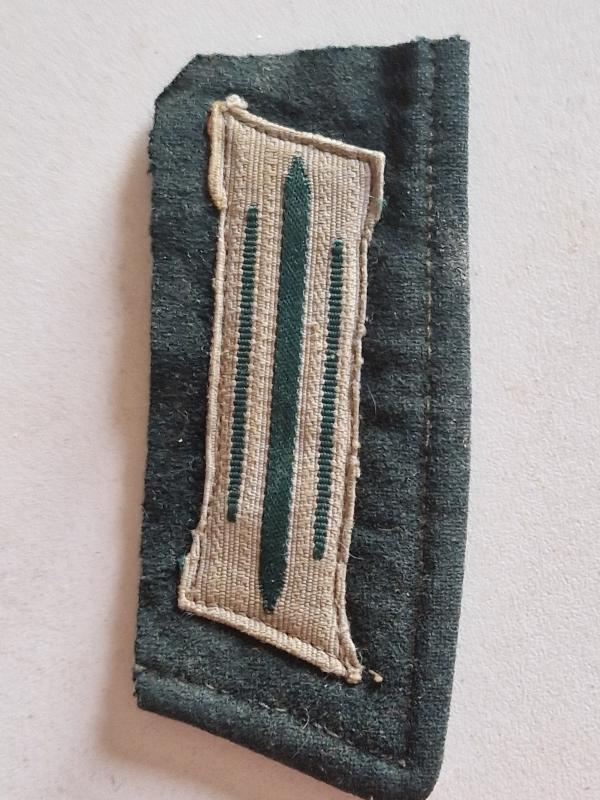 Army Collar Patch on Uniform Section