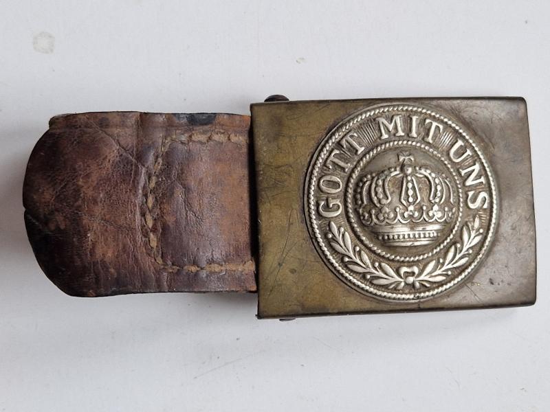 Early Ww1 Prussian Buckle with Fob