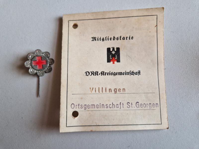 Red Cross Stick Pin and Book