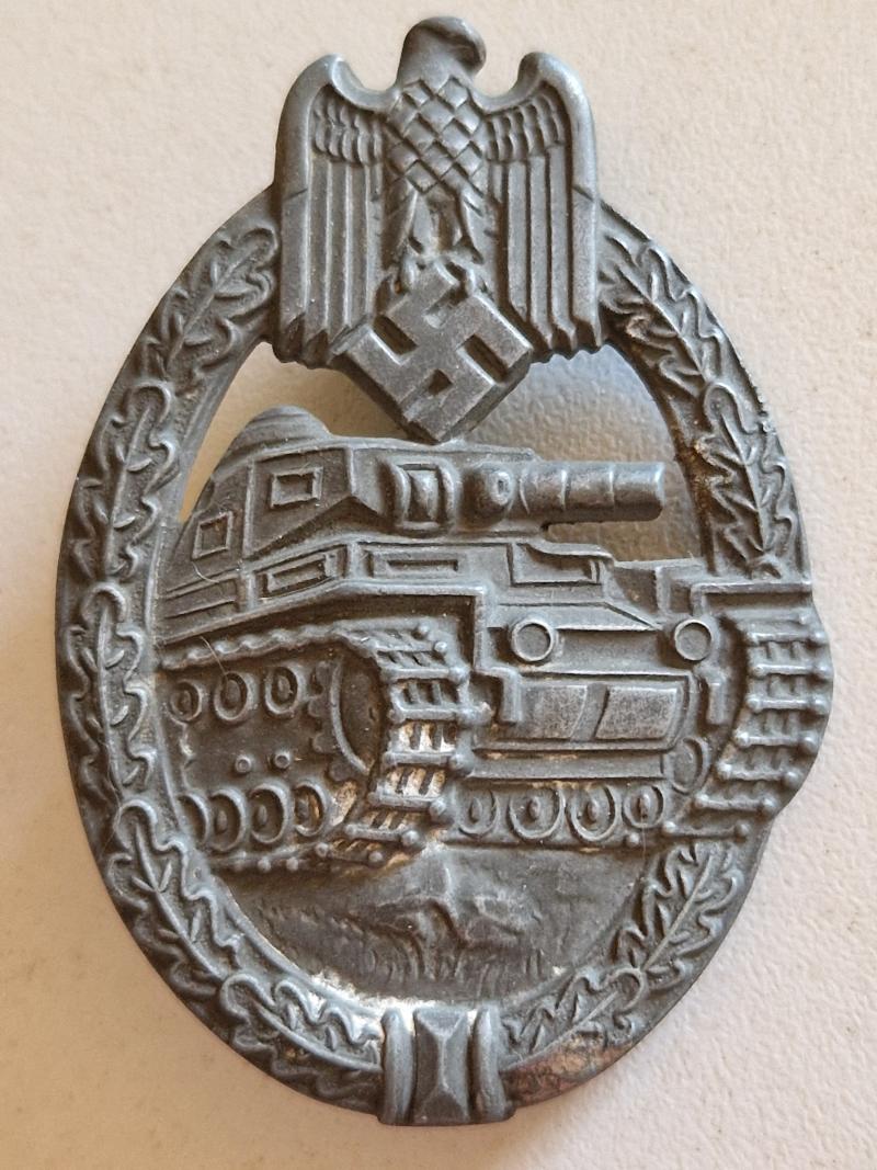 Silver Tank Badge