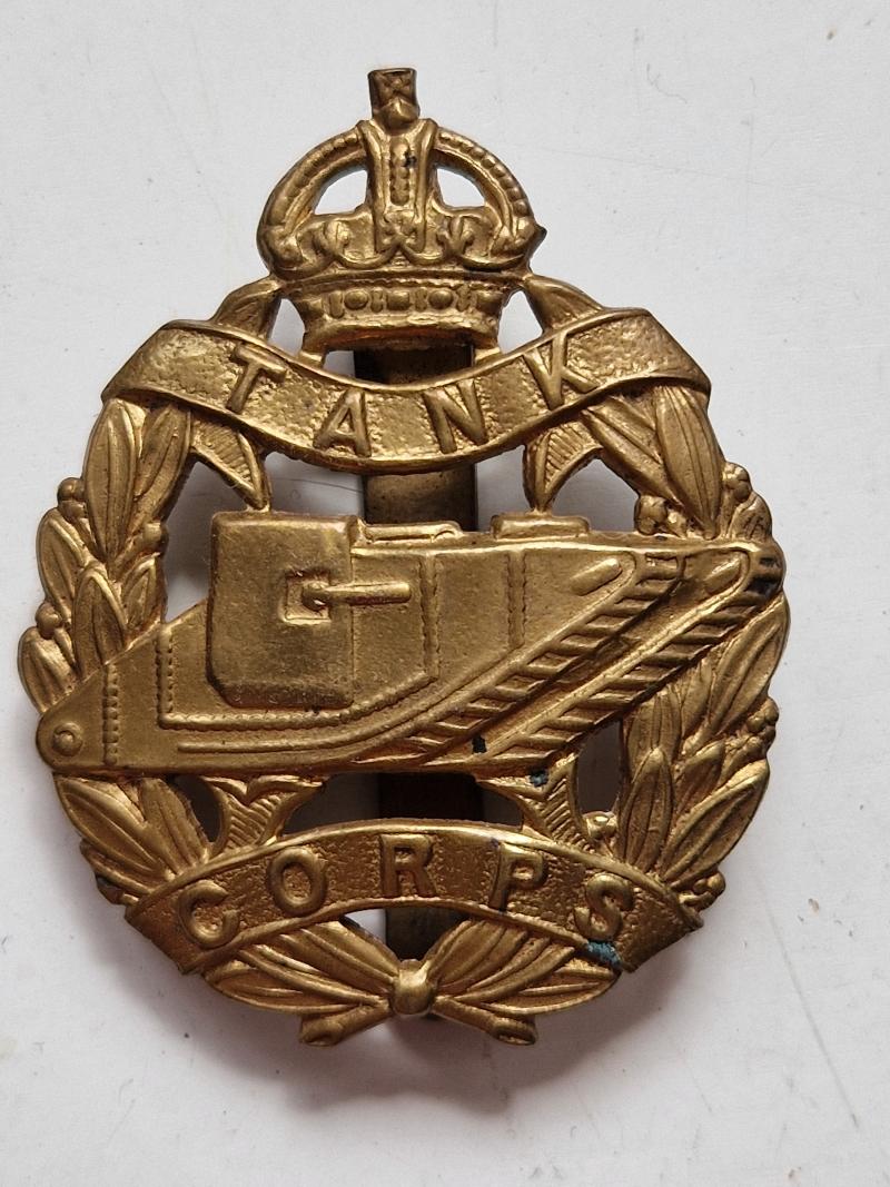 Tank Corps Cap Badge