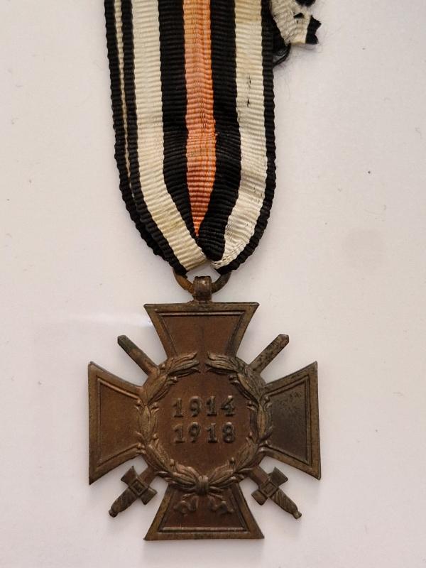 1914-18 Front Fighters Cross with Swords
