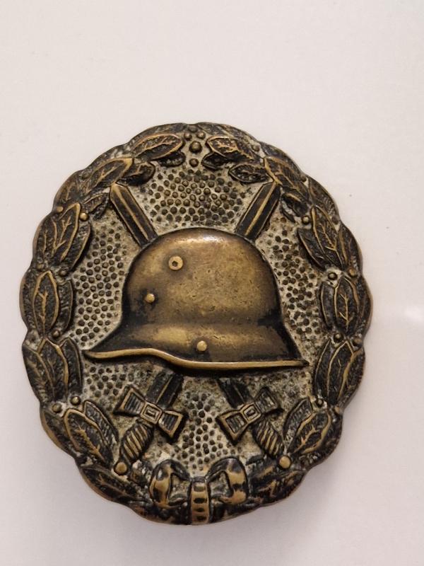Ww1 Early Black Wound Badge