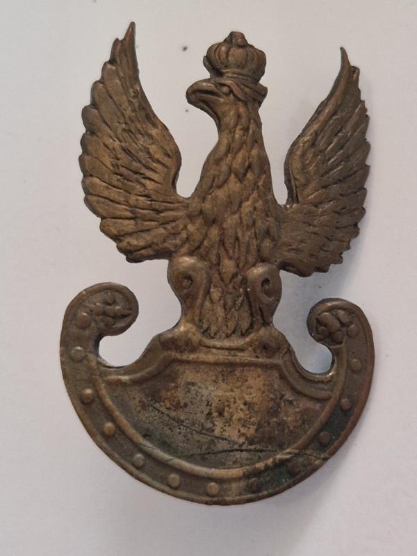 Polish Screw Back Cap Badge