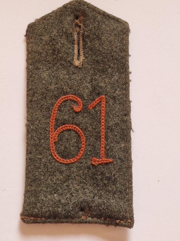 WW1 German Shoulder Strap 61st Rgt
