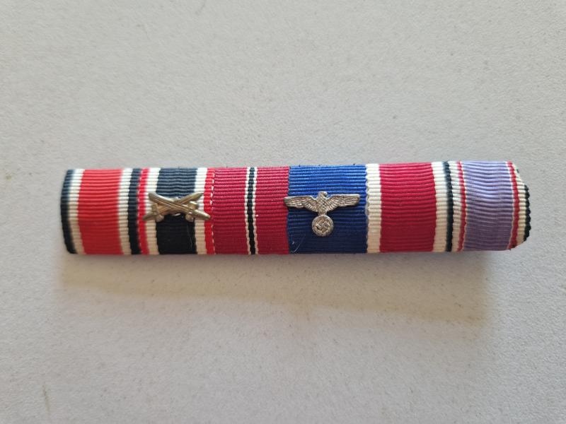Iron Cross 2nd Class 1939 6 place Ribbon Bar