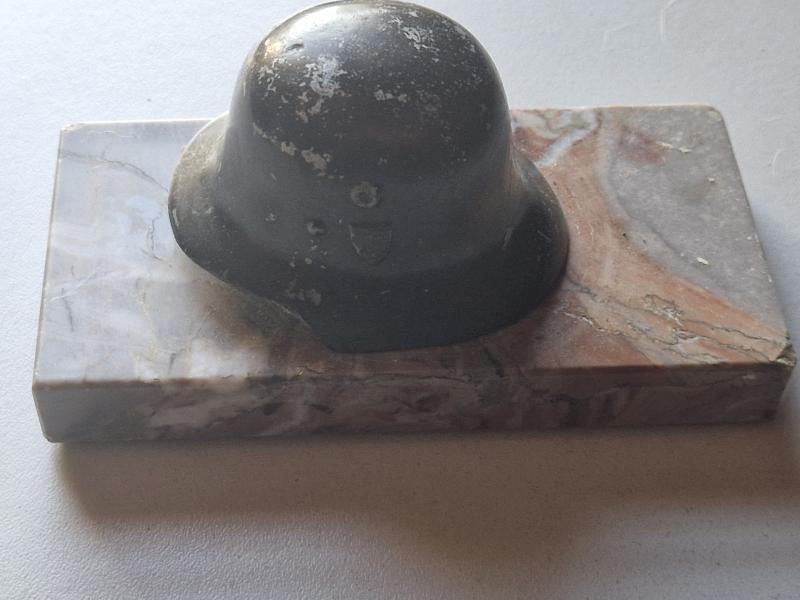 German Helmet Desk Ornament ww2