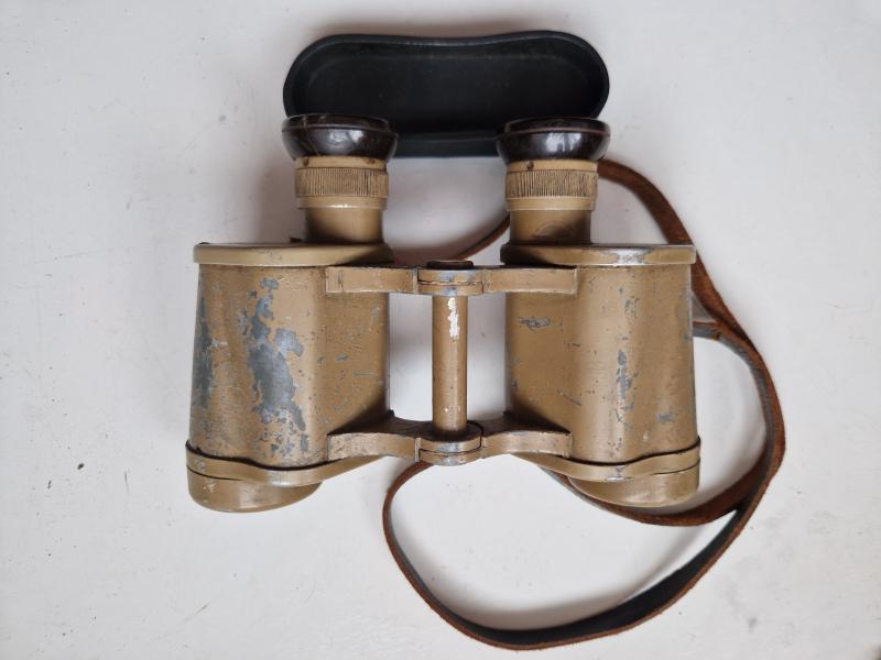 Combat German Binoculars with Cover and Strap