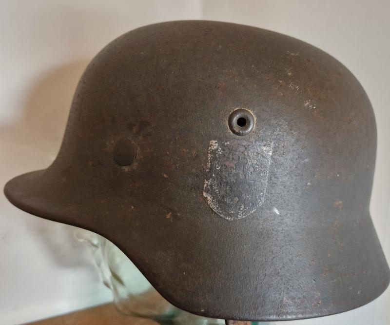 Army M40  X Single Decal Combat Helmet