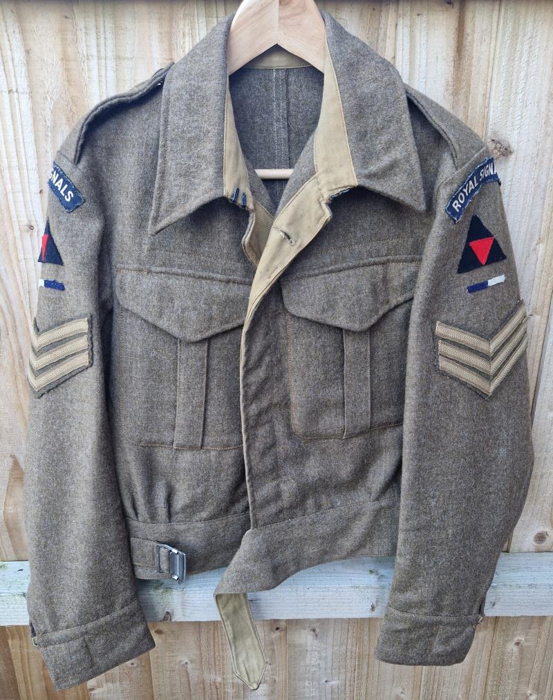 British WW2 3rd Infantry signals Nco Battledress