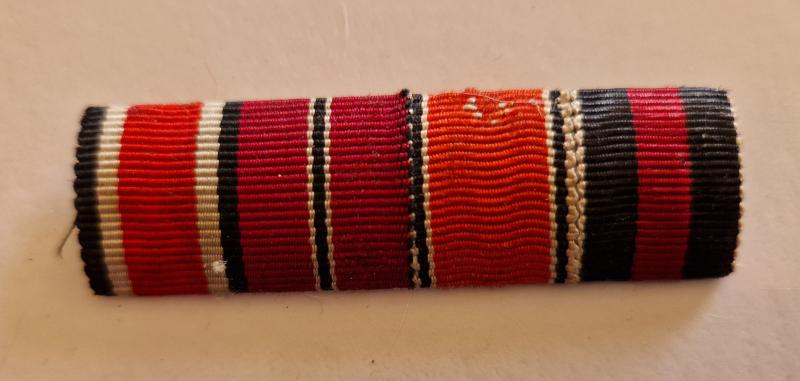 Iron Cross 2nd Class 1939 Four Place Ribbon Bar