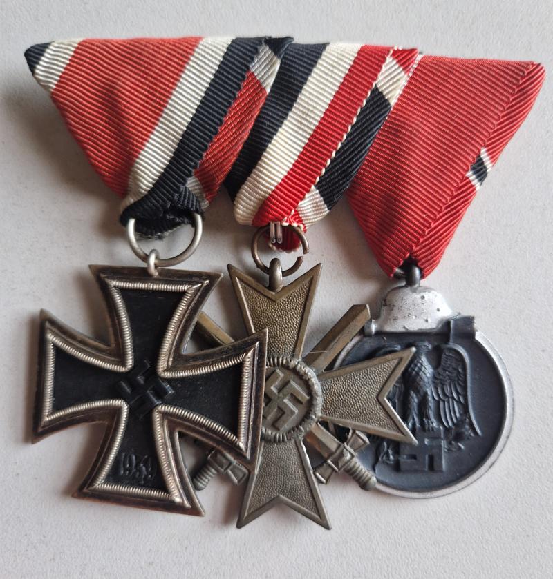 Iron Cross 2nd Class 1939 Court Mounted Trio