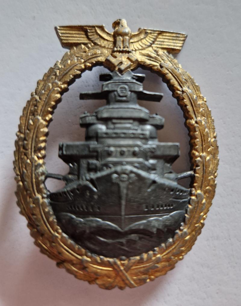 High Seas Fleet Badge RS&S Maker Marked