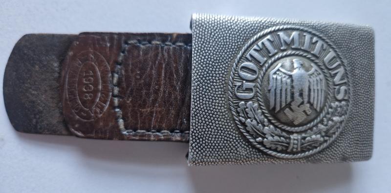 Army Belt and Buckle with Fob