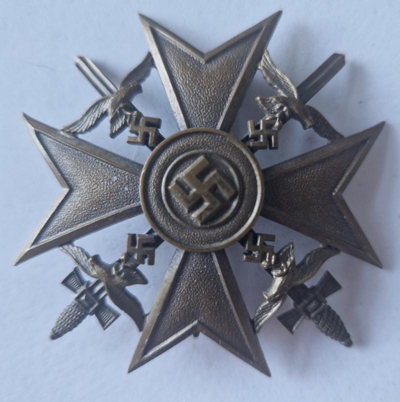 Spanish Cross in Bronze with Swords