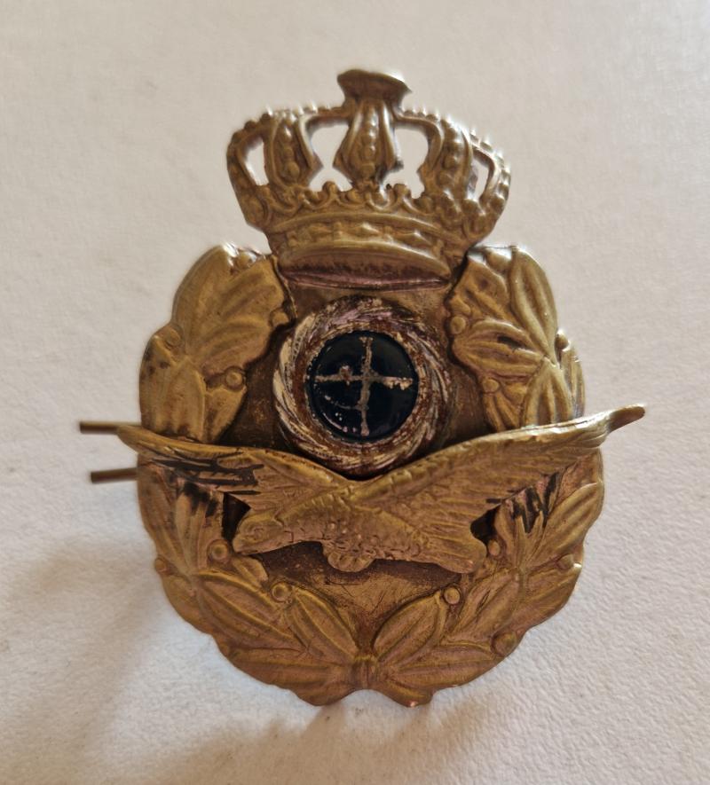 Italian German Cap Badge