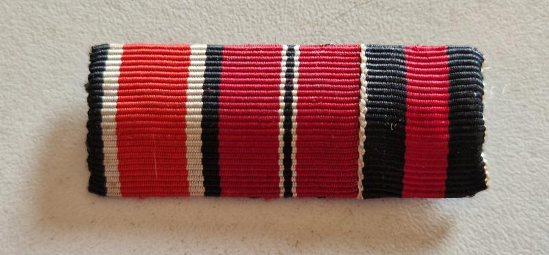 Iron Cross 2nd Class 1939 4 Place Ribbon Bar
