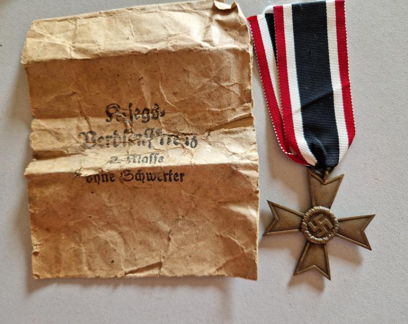 War Merit Cross With Swords 2nd Class and Pack