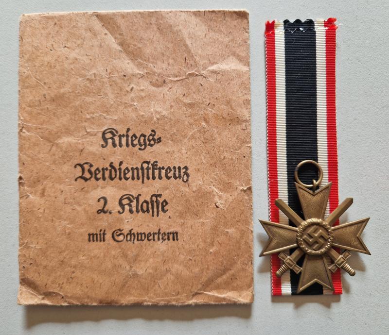 War Merit Cross With Swords 2nd Class and Pack