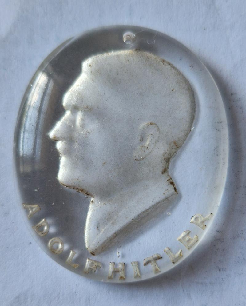 Glass Hitler Badge